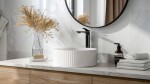 INVENA - Umyvadlová vysoká baterie Alonia Trend, černý lesk BU-70-W04-V