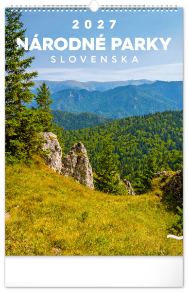 Nástěnný kalendář 2027 Notique Národné parky Slovenska, 33 x 46 cm