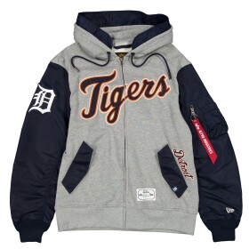 New Era Pánská bunda Detroit Tigers MLB Alpha Industries MA-1 Full-Zip Fleece Velikost: 2XL