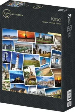 GRAFIKA Čtvercové puzzle Plavba přes Francii