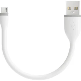 Satechi Flexible kabel USB - microUSB 0.15m bílá (ST-FCM6W)
