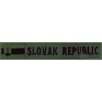 Nášivka: SLOVAK REPUBLIC obdélníková vlajkou