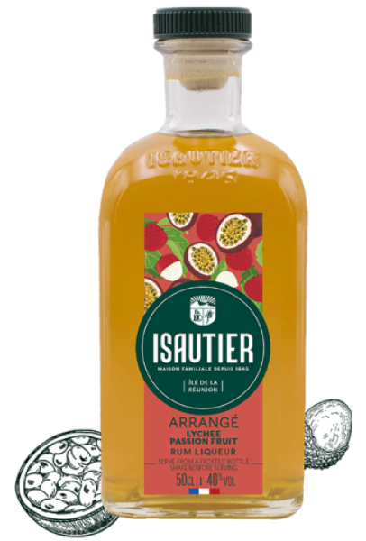 Isautier Arrange Lychee Passion Fruit Rum Liqueur 40% 0,5 l (holá lahev)