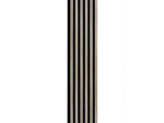 Akustický panel – Černá / dub sonoma 270 × 30 cm