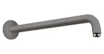 Hansgrohe Sprchové rameno 39 cm kartáčovaný černý chrom / Sprchové rameno / úhel 90° / mosaz / připojení G 1 (27413340)