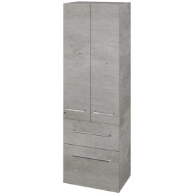 Dřevojas - Vysoká skříň DOS SVD2Z2 50 - D01 Beton / Úchytka T04 / D01 Beton 155421E