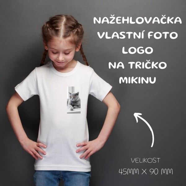 Vastní fotka jako Nažehlovačka FOTO, LOGO 45x90mm (6ks)