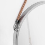 Tutumi - KULATÉ ZRCADLO NA LINCE STŘÍBRNÉ 40CM KLMH-0410S-1 HOM-05630