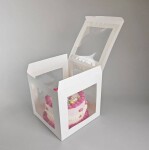 Dortisimo Dortový box na dorty s 5 okny (25 x 25 x 25 cm)