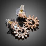 Náušnice Swarovski Elements Clorindia, Bílá/čirá