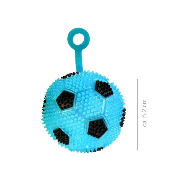 Fotbalový míček se světlem na prst