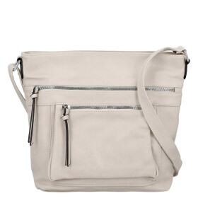 Trendy dámská koženková crossbody kabelka Zeta, krémová new
