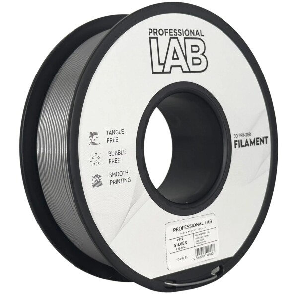 PETG filament 1,75 mm stříbrný Professional Lab 1 kg