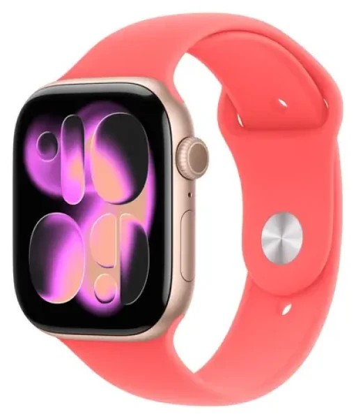 Apple Watch Sport Band 46mm Bright Guava S/M / Sportovní řemínek / Fluoroelastomer / Pro Apple Watch 44/45/46/49 mm (MHYH4ZM/A)