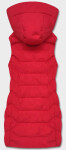 Červená dámská vesta s kapucí (R8133-4) odstíny červené 48