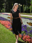 EVONA a.s. Dámské dlouhé šaty AMELINA V 023 - Dámské dlouhé šaty AMELINA V 023 023 S