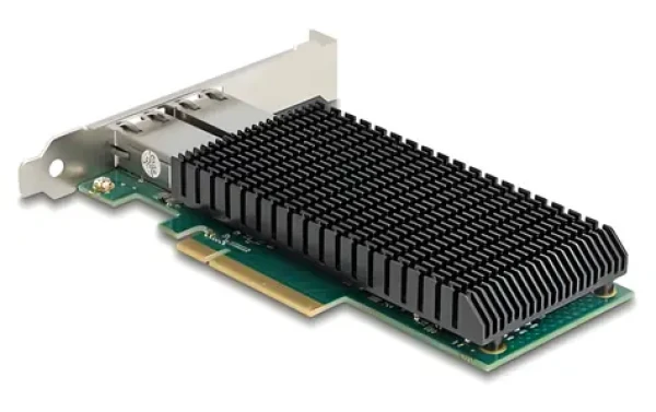 DeLock PCIe x8 10 Gigabit LAN / Síťová karta / 2x RJ-45 / Intel X540 / Jumbo Frames (88522)