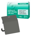 HANSGROHE - AddStoris S Držák toaletního papíru, kartáčovaný černý chrom 41783340