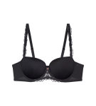 WILD AZALEA FLORALE - Lehká vyztužená balkonetka se 3D kosticemi Triumph BLACK 70B