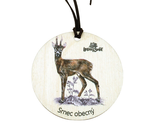 Dřevěná medaile klasik - Srnec