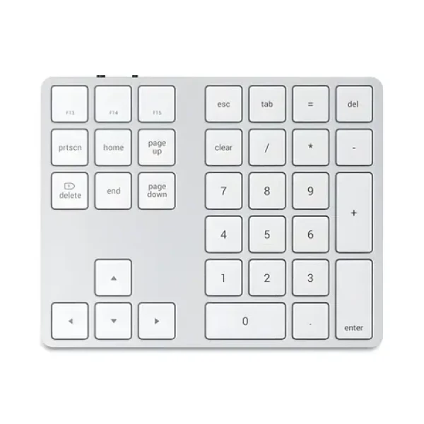 Satechi Extended Wireless Keypad stříbrná / Bezdrátová numerická klávesnice (ST-XLABKSDE)