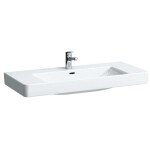 Laufen - Pro S Umyvadlo, 105x46 cm, 3 otvory pro baterii, s LCC, bílá H8169664001081