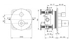 IDEAL STANDARD - Ceraplus II Termostatická sprchová baterie pod omítku, chrom A6868AA