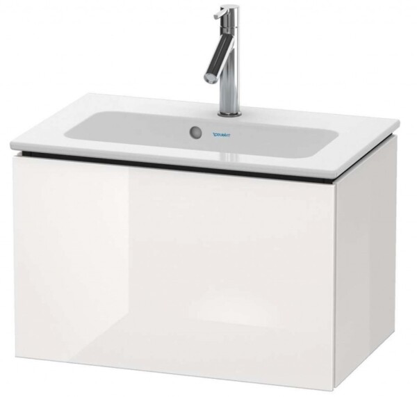 DURAVIT - L-Cube Umyvadlová skříňka Compact, 40x62x39 cm, 1 zásuvka, lesklá bílá LC615602222