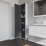 DURAVIT - L-Cube Skříňka vysoká 176x50x24 cm, levá, lesklá bílá LC1171L2222