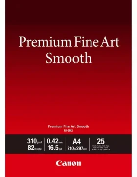 Canon FA-SM2 Premium Fine Art Smooth bílý / Fotopapír / matný / A4 / 310 g/m2 / 25 ks (1711C011)