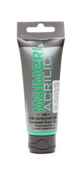 Akrylová barva Maimeri Acrilico 75 ml - zelená permanentní tmavá 340