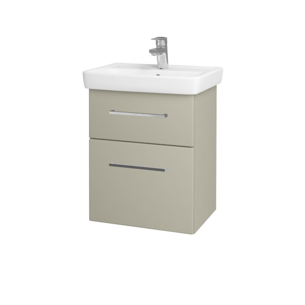 Dřevojas - Umyvadlová skříňka GO SZZ2 50 - M05 Béžová mat / Úchytka T04 / M05 Béžová mat 204471E