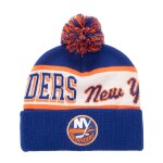 Mitchell & Ness Pánská zimní čepice New York Islanders NHL Block Sweep Pom Knit
