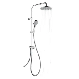 Hansgrohe Showerpipe 200 Reno chrom / Sprchový set / hlavová a ruční sprcha / sprchová tyč Crometta / QuickClean (26272000)