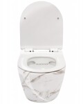 REA - Závěsná WC mísa včetně sedátka RIMLESS Carlos Slim Lava Shiny lesk REA-C0536
