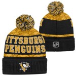 Outerstuff Dětská zimní čepice Pittsburgh Penguins NHL Puck Pattern Cuffed Pom
