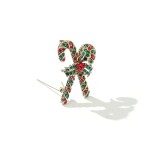 Vánoční brož Swarovski Elements Corinne - vánoční cukrovinka, Barevná/více barev