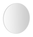SAPHO - NOTION SLIM kulaté zrcadlo v rámu ø 60cm, bílá mat NT600W