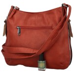 Módní dámská koženková crossbody kabelka Coveri Kisha, červená