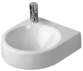 DURAVIT - Architec Umývátko 36x38 cm, bez přepadu, s otvorem pro baterii vpravo, bílá 0766350008