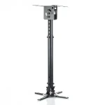 Stropní držák projektoru P-107B černá / Držák projektoru / nosnost 15 kg / rozsah 45-76 cm (RAMART P-107B)