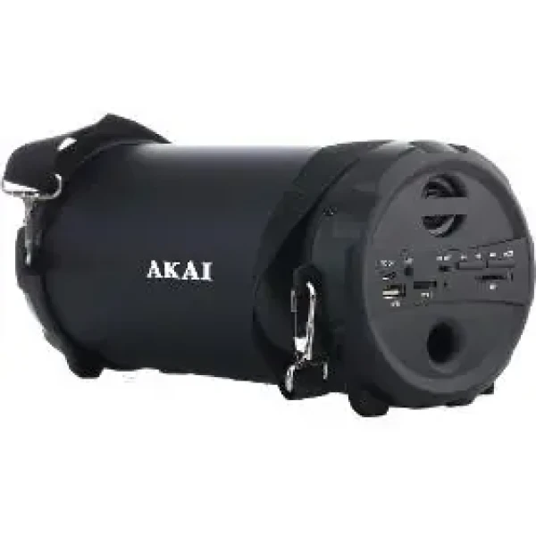 AKAI ABTS-12C Přenosný reproduktor černá / Bluetooth 5.0 / 10W / USB / AUX / SD (4905192532307)
