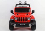 Mamido Elektrické autíčko SPEED 4x4 červené | 180W | EVA | LED | 2,4Ghz | ECO kůže | 12V7Ah