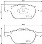 Brzdy kotouče desky přední FORD FOCUS II MK2 C-MAX