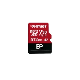 Patriot EP A2 512GB / Paměťová karta microSDXC / UHS-I U3 / V30 / A2 / Class 10 / 90/80 MB/s (PEF512GEP32MCX)
