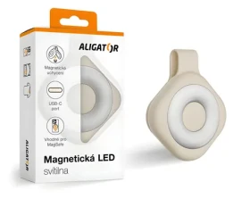 Aligator Magnetická LED svítilna béžová / Svítilna / MagSafe / 6 režimů / USB-C
