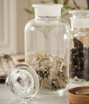 Ib Laursen Skleněná dóza Pharmacy 1 l, čirá barva, sklo