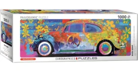EUROGRAPHICS Panoramatické puzzle Barevný Volkswagen brouk