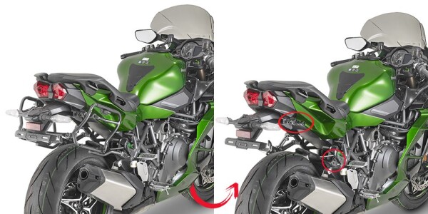 Plxr4123 trubkový nosič Kawasaki Ninja H2 1000 SX (18-25) jen pro boční kufry V 35/ V 37
