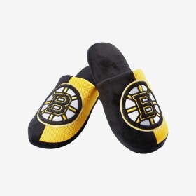 FOCO Pánské pantofle Boston Bruins Team Logo Staycation Slipper Velikost: EU